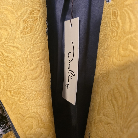 NWT Darling Yellow Motorcycle Jacket - Picture 4 of 6